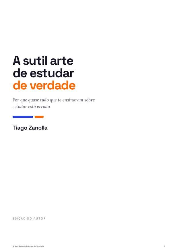 Amostra: folha de rosto