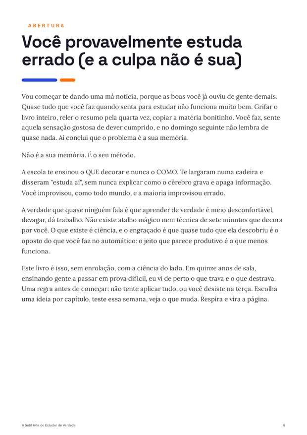 Amostra: abertura