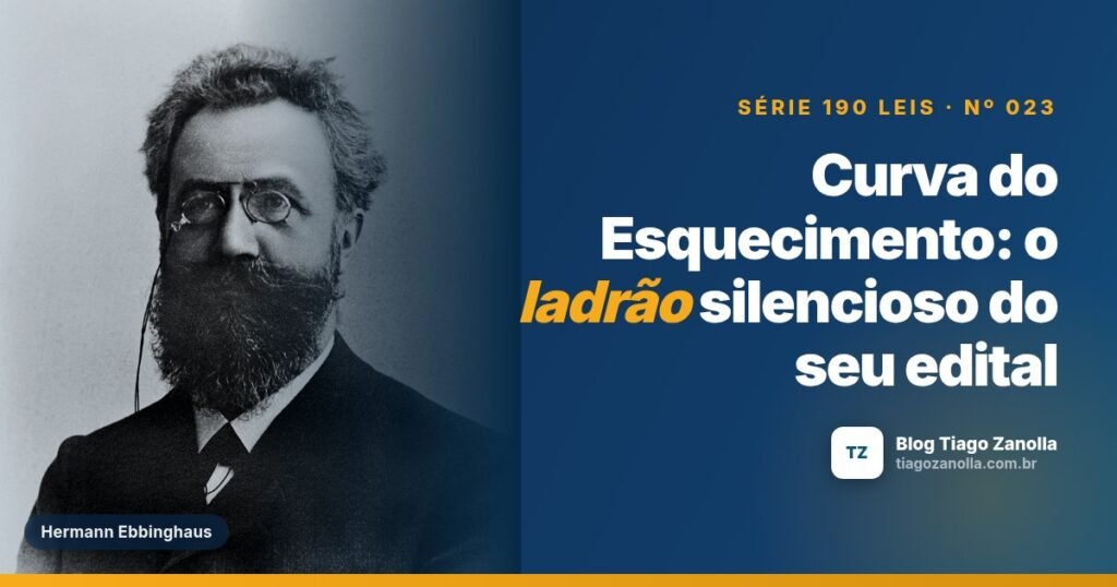 Curva do Esquecimento: o ladrão silencioso do seu edital