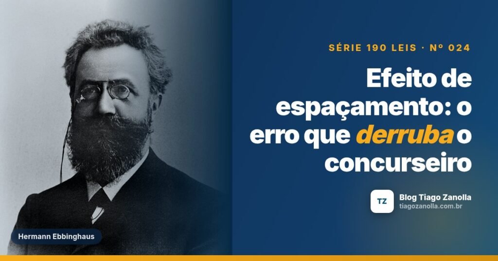 Efeito de espaçamento: o erro que derruba o concurseiro