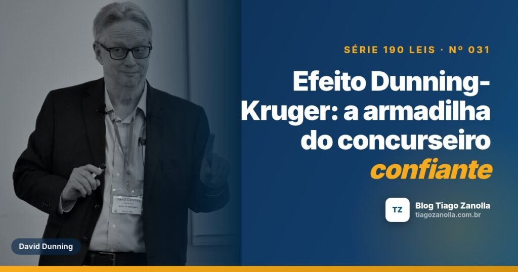 Efeito Dunning-Kruger: a armadilha do concurseiro confiante